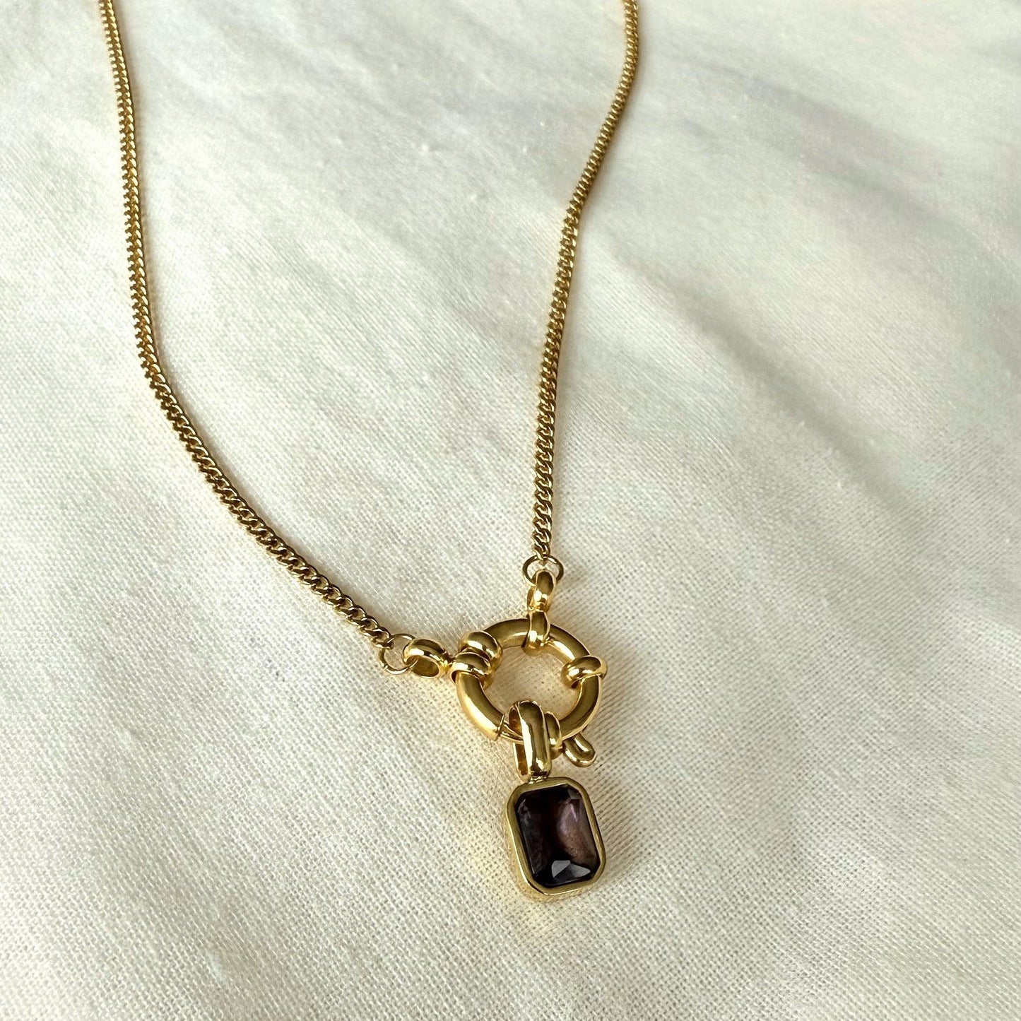 Cadena ROPE con arito para charms - SISARU.