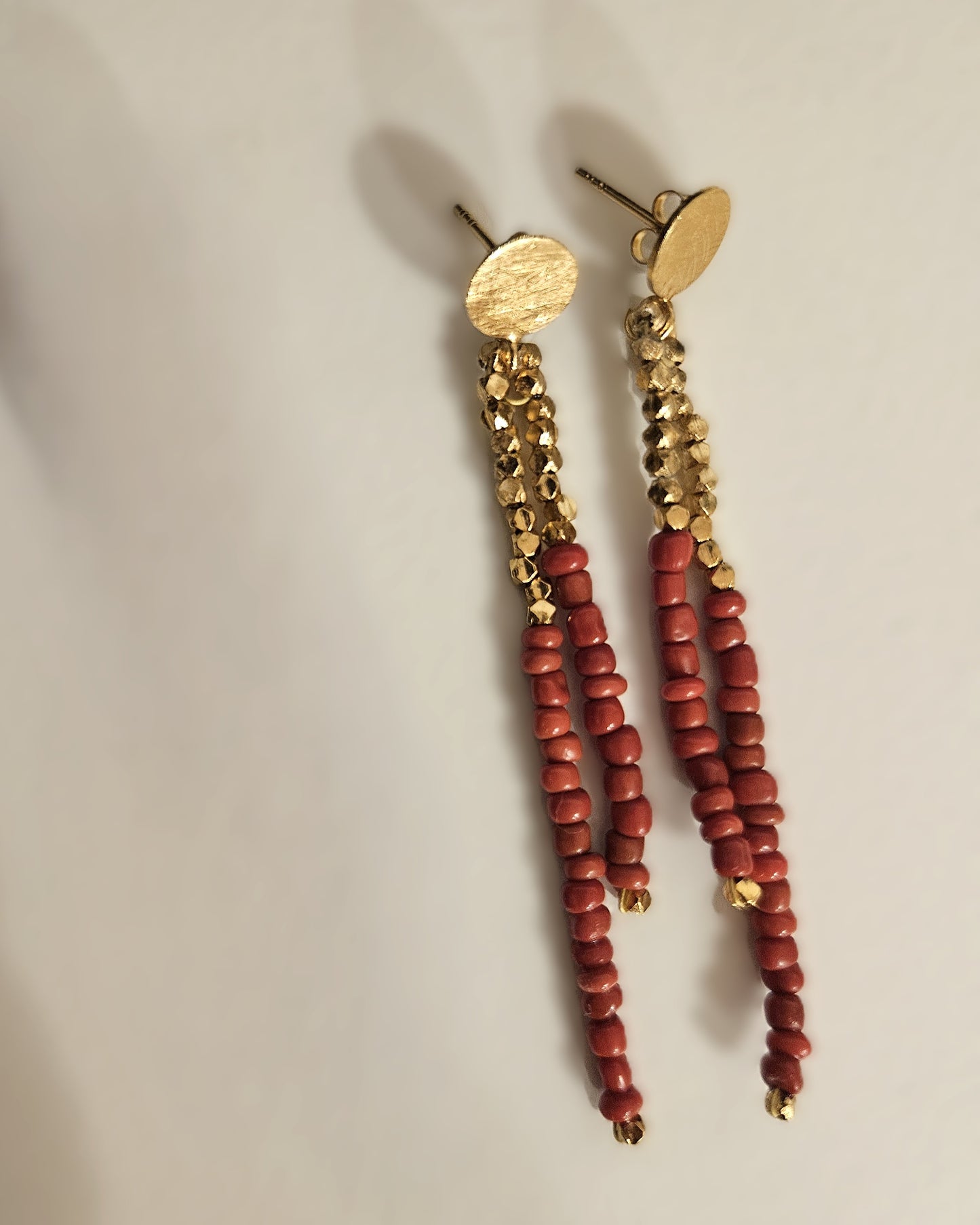 Pendientes TERRA rojos