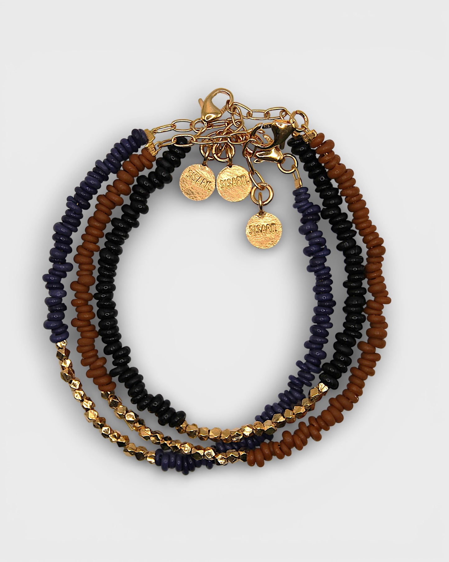 Pulsera TERRA marrón verdoso