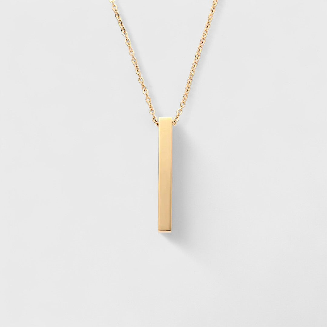 Vertical bar necklace