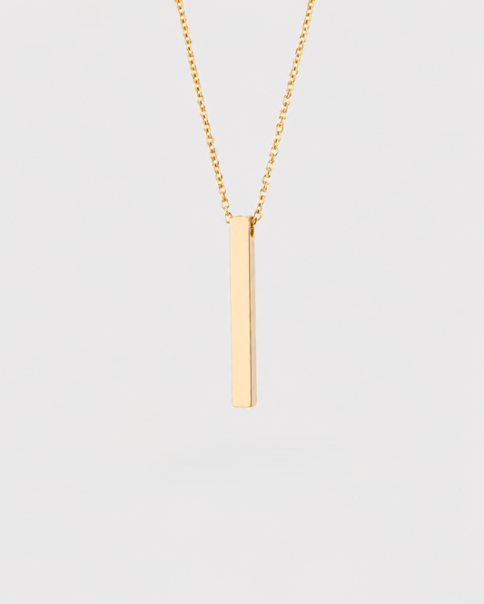 Vertical bar necklace