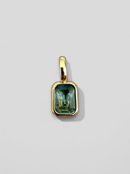 Cadena con charm de OSITO y PIEDRA DE NACIMIENTO