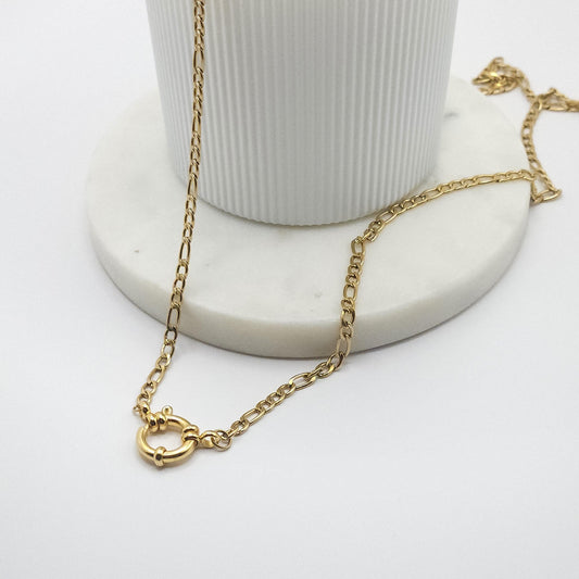 Cadena FIGARO con arito para charms - SISARU.