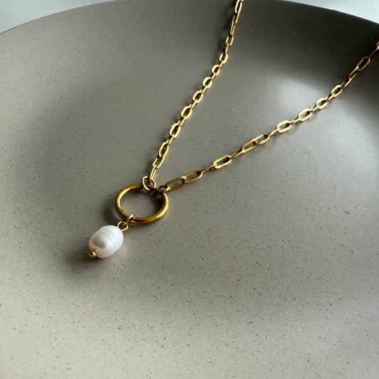 Cadena PAPERCLIP 02 con arito para charms - SISARU.