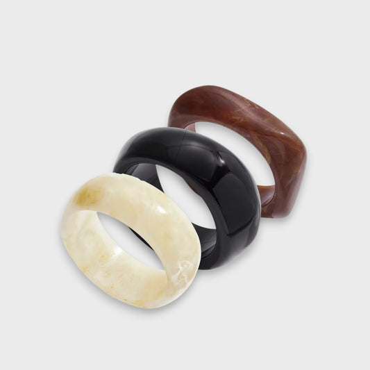 Set pulseras de resina ONA