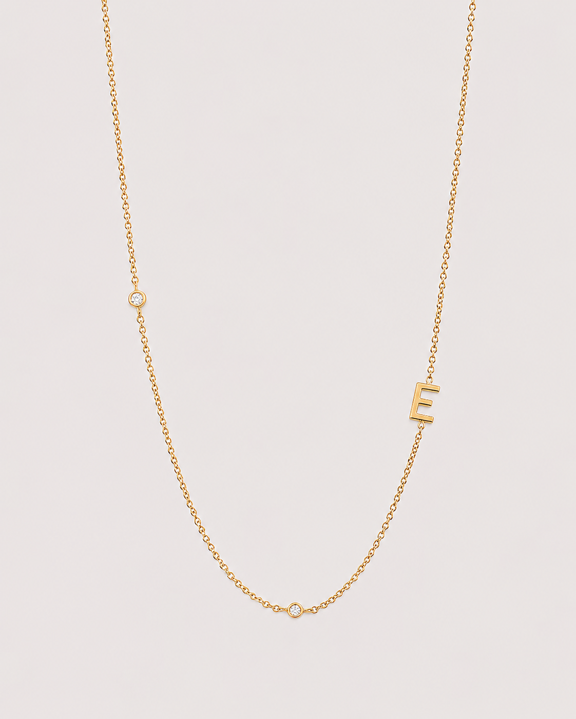 Necklace with initial letter