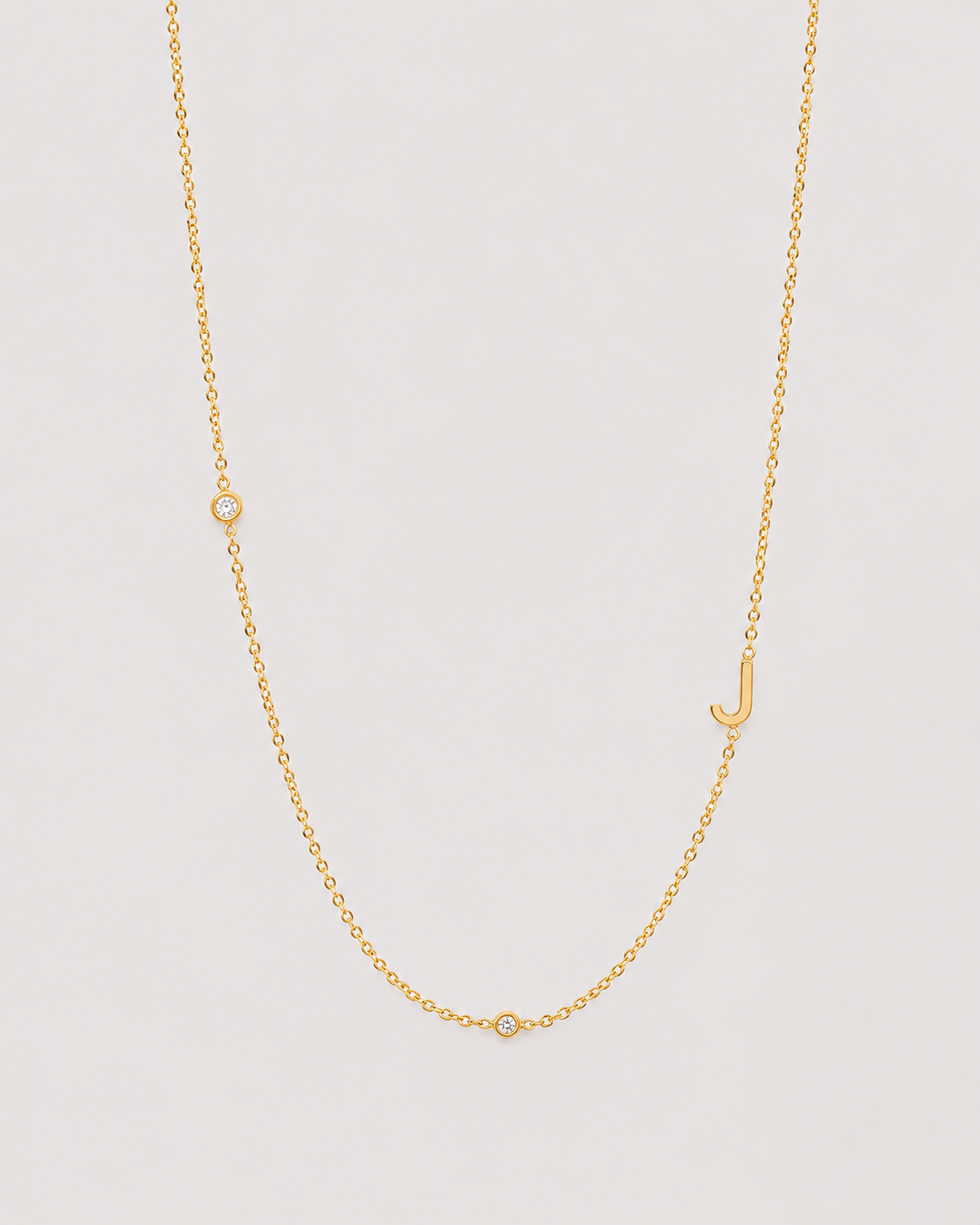 Necklace with initial letter