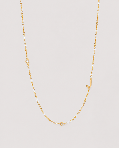 Necklace with initial letter