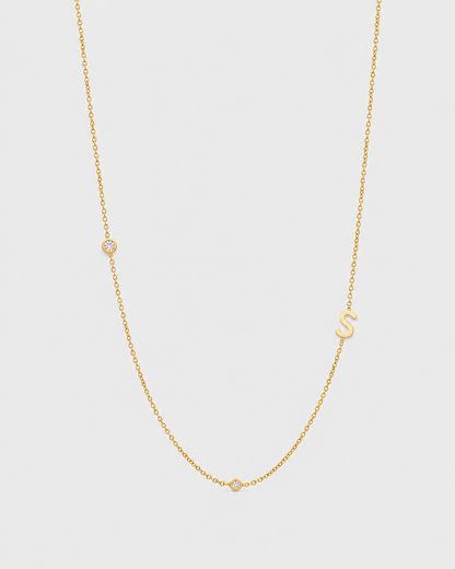 Necklace with initial letter