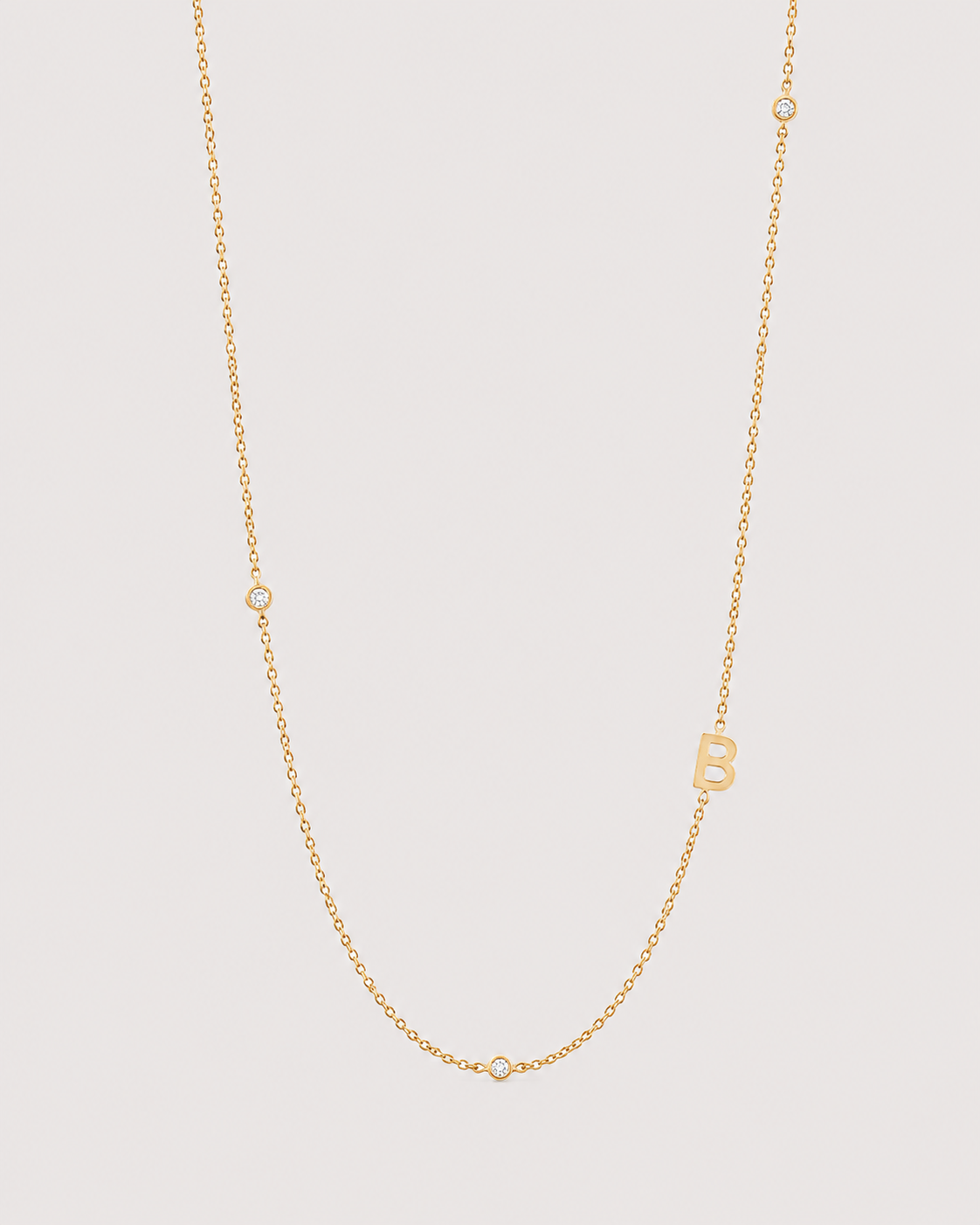 Necklace with initial letter