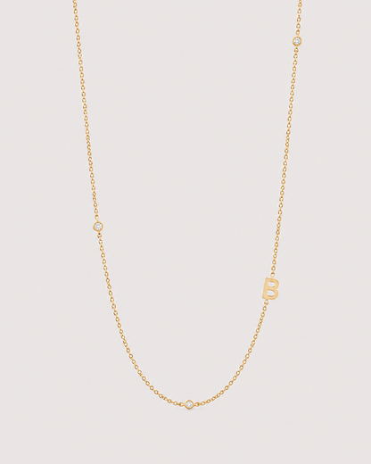 Necklace with initial letter