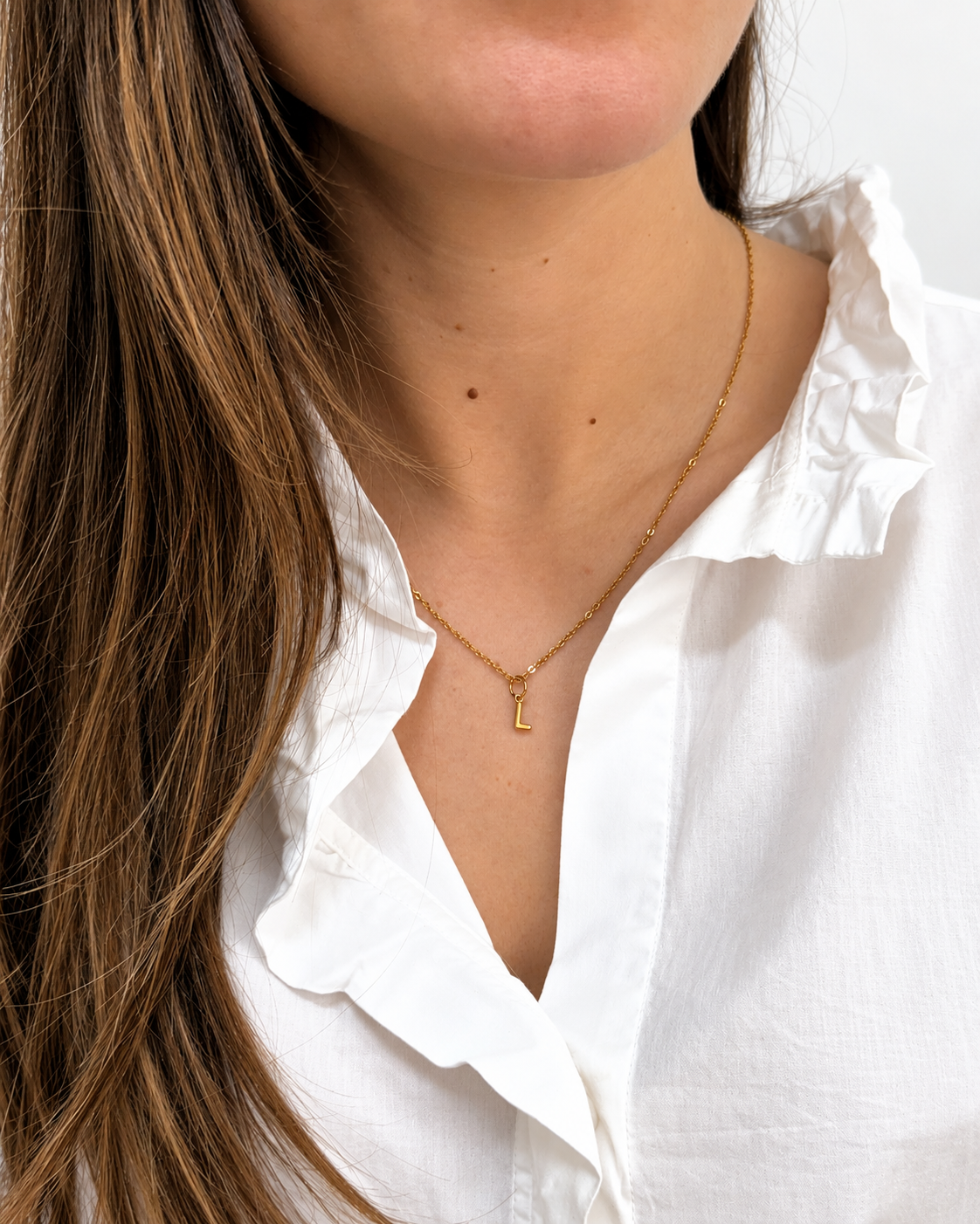 Cadena con charm LETRA INICIAL