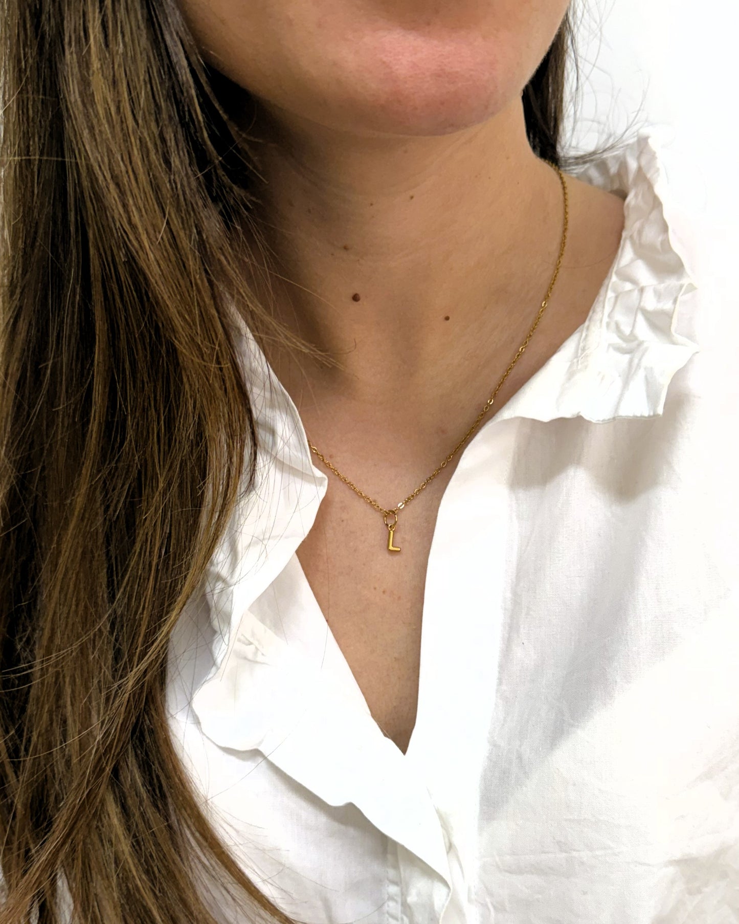Cadena con charm LETRA INICIAL