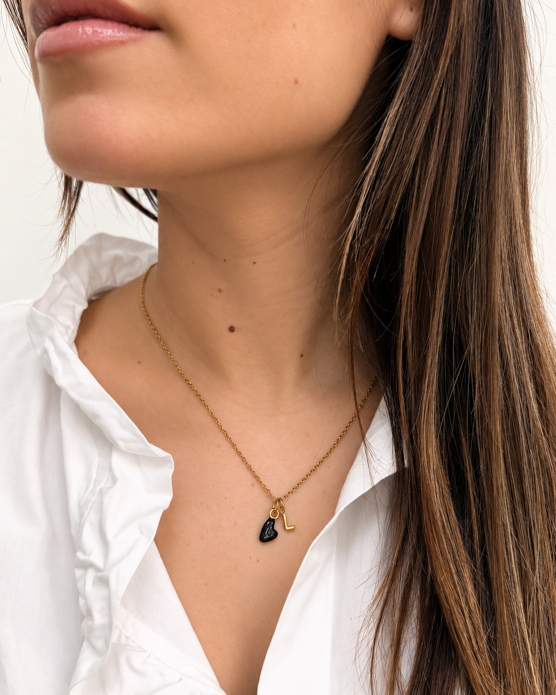 Cadena con charm LETRA INICIAL