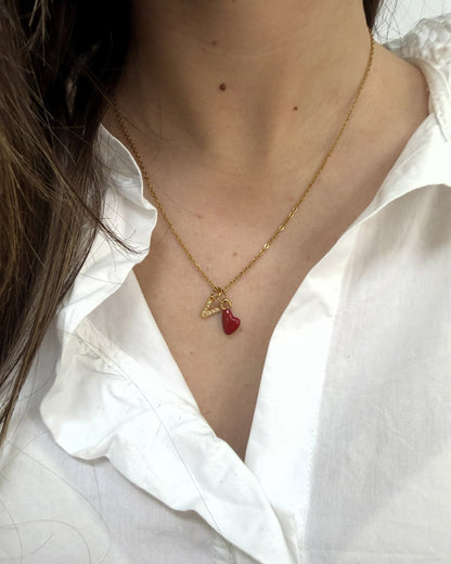 Cadena con charm LETRA INICIAL con CIRCONITAS