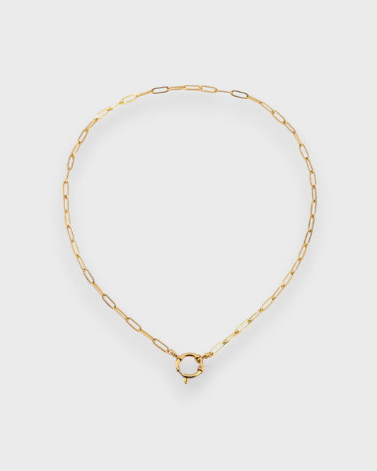 PAPERCLIP chain with hoop for charms