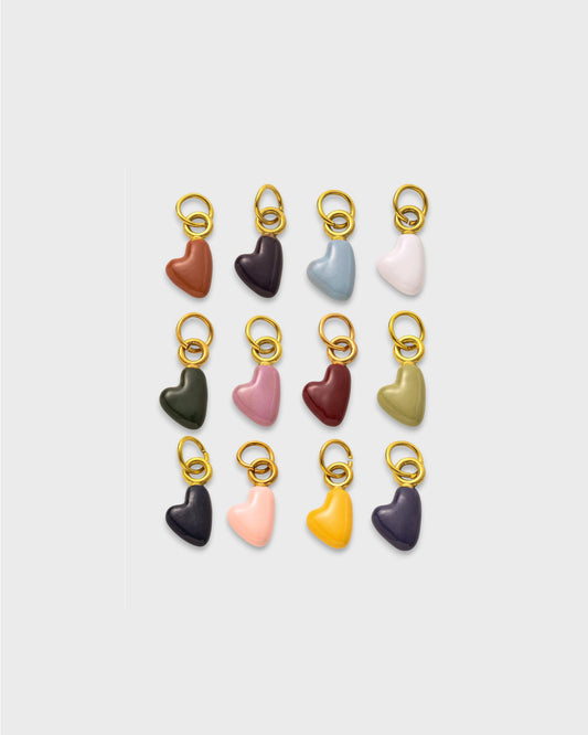 Charm de CORAZÓN ESMALTADO