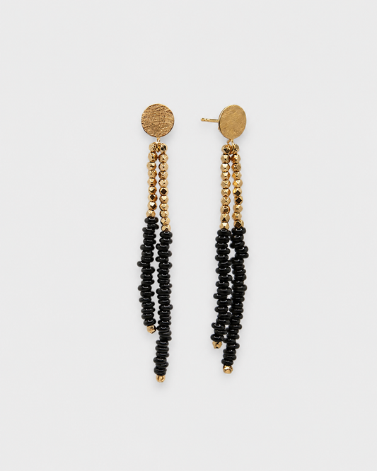Pendientes TERRA negro