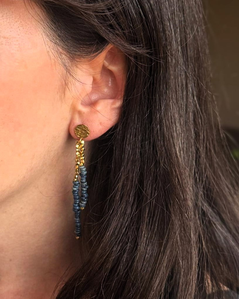 Pendientes TERRA azul