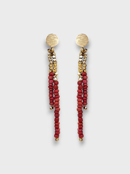 Pendientes TERRA rojos