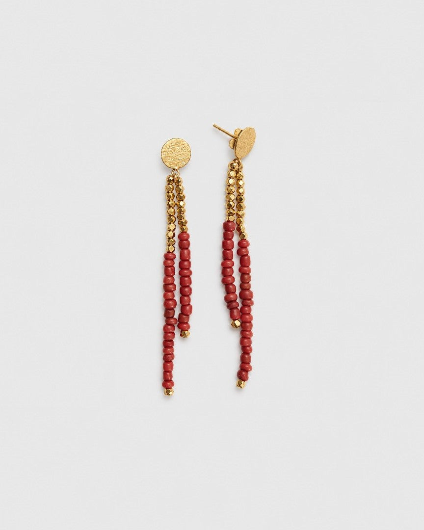 Pendientes TERRA rojos