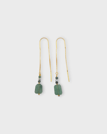 Pendientes DIBBA verde botella