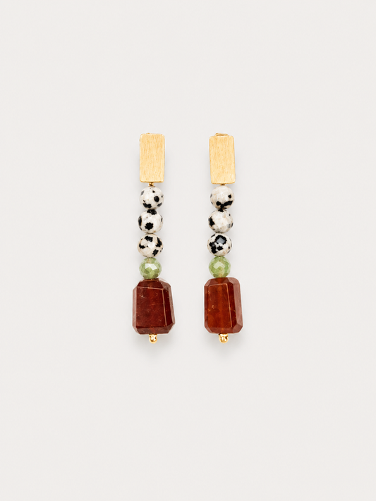 Pendientes MILANO granate