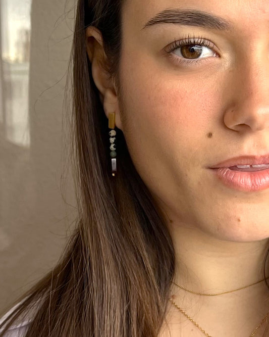 Pendientes MILANO granate