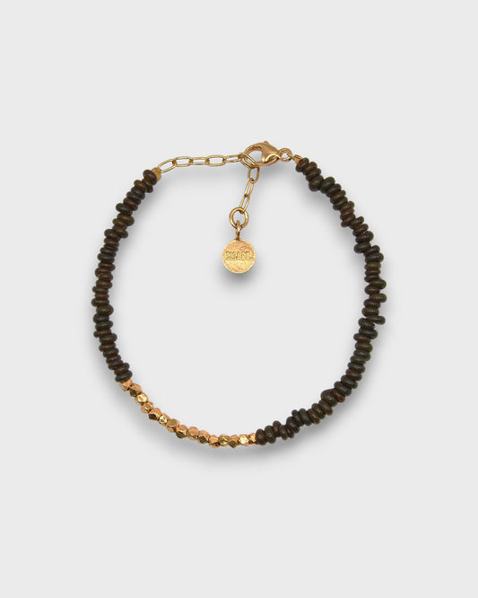 Pulsera TERRA marrón verdoso