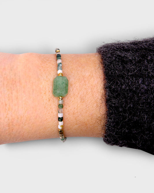 Pulsera DIBBA verde botella