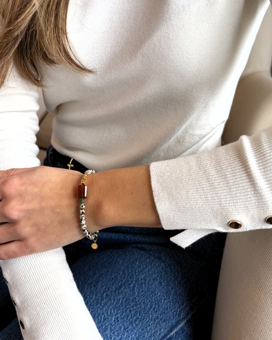 Pulsera MILANO granate