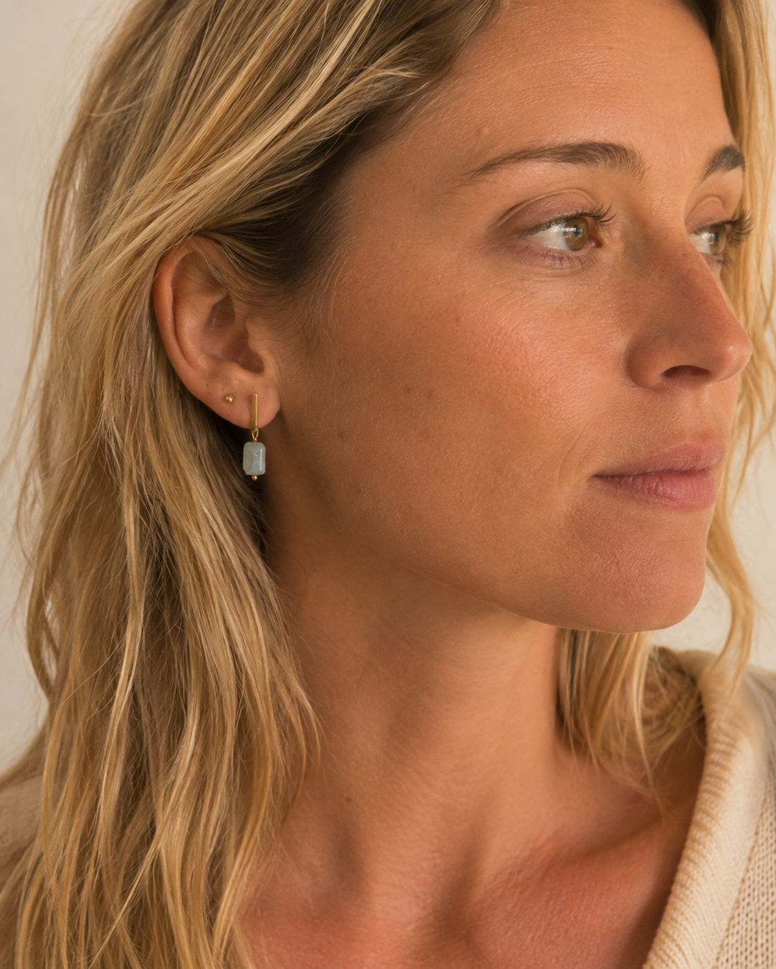 Pendientes AGUAMARINA