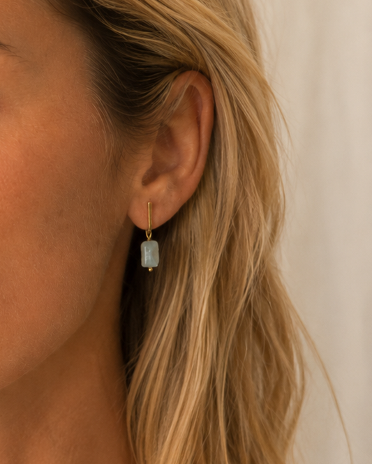 Pendientes AGUAMARINA