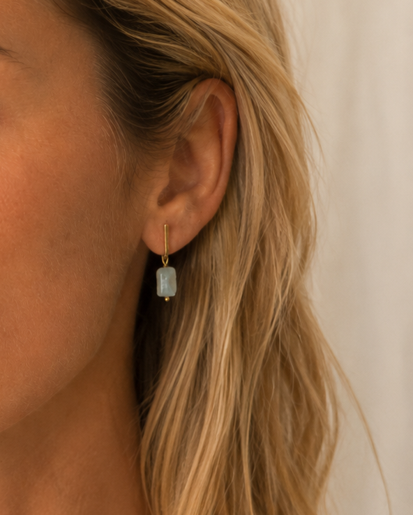 Pendientes AGUAMARINA