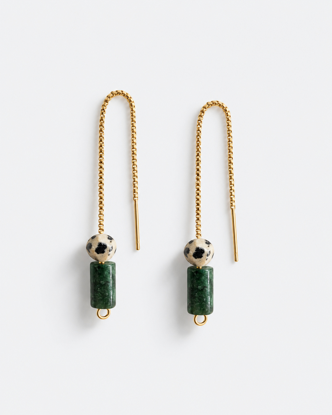 DALMATIAN 02 Green Earrings