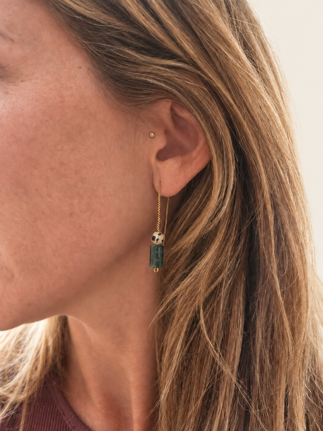 DALMATIAN 02 Green Earrings