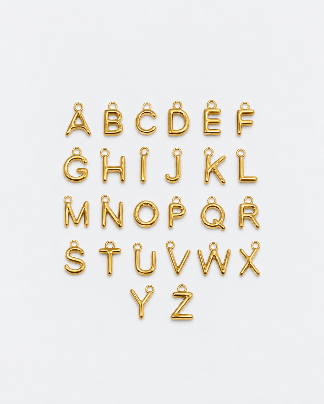 Necklace with initial letter